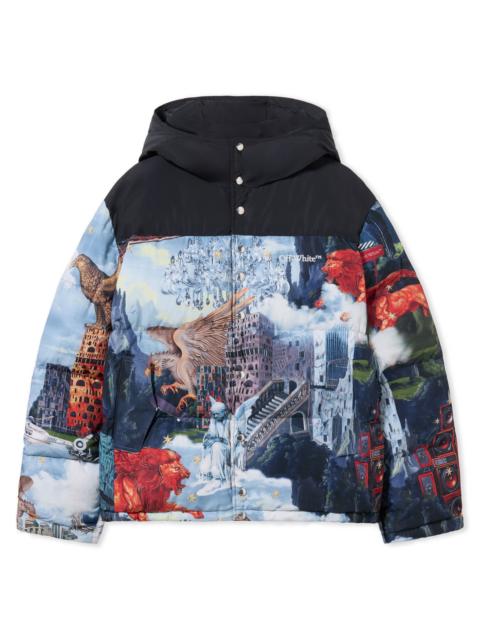 World Paint Bicolor Down Jacket