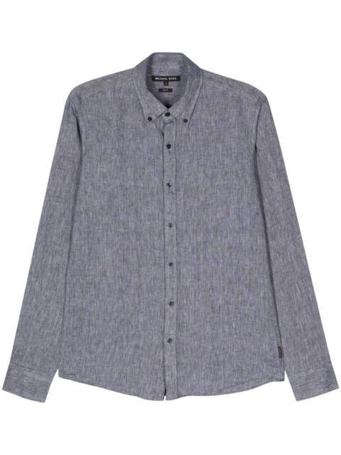 MICHAEL KORS slub-texture linen shirt