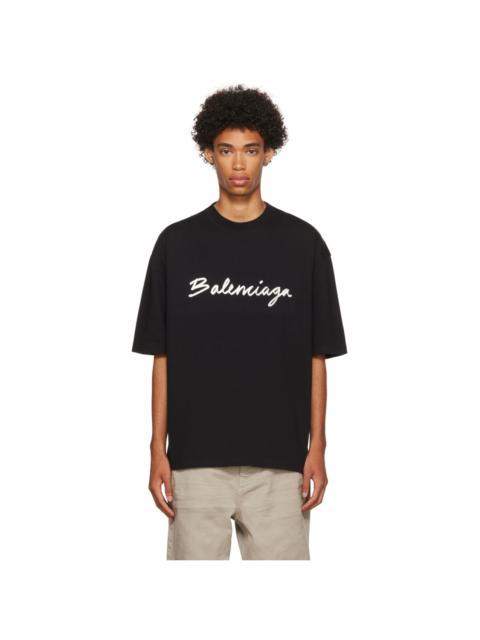 BALENCIAGA Black Cotton T-Shirt