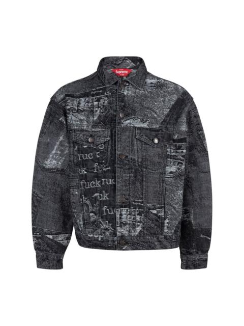 Archive denim trucker jacket