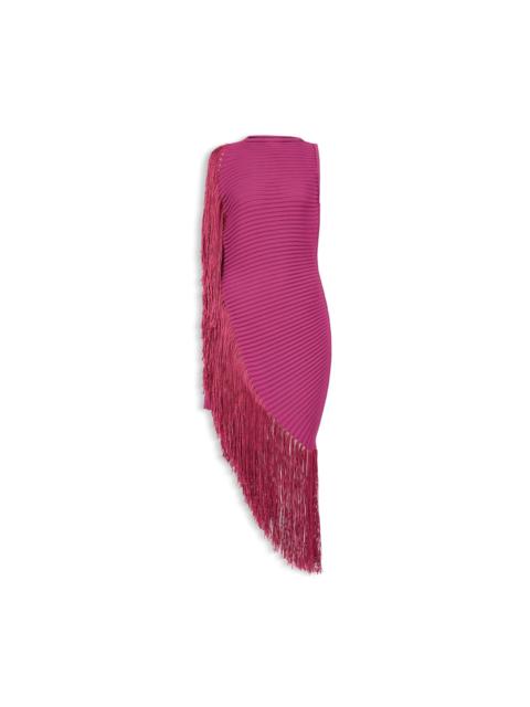 Alaïa ASYMMETRIC FRINGED DRESS
