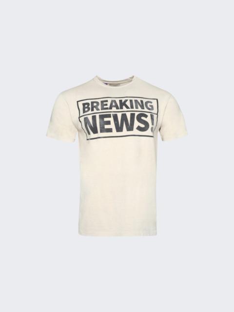 GALLERY DEPT. Breaking News Tee Antique White