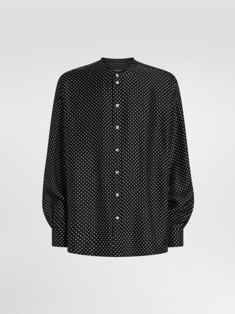 Dolce & Gabbana Polka dot-print silk twill shirt