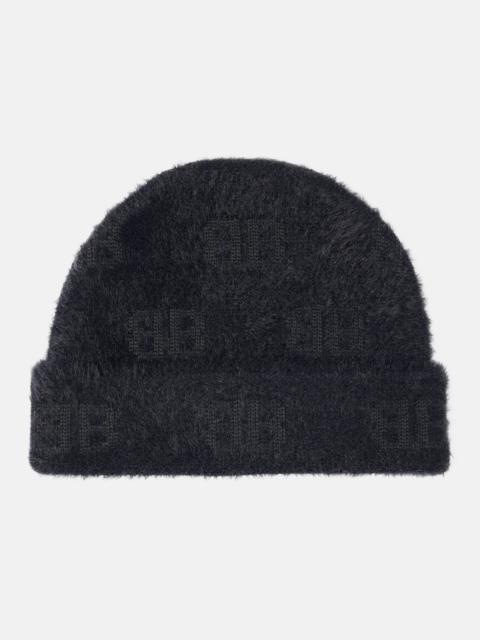 BALENCIAGA BB wool-blend beanie
