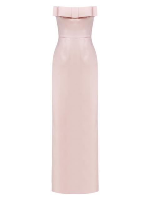 THE NEW ARRIVALS ILKYAZ OZEL Women's Sisu Satin Strapless Gown - Bois De Rose