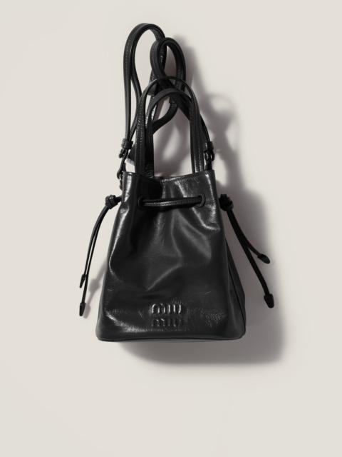 Miu Miu Shiny leather pouch