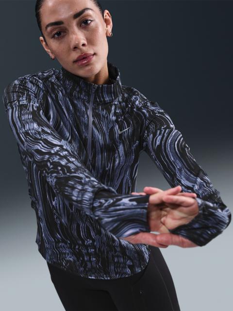 Nike Swift Women's Dri-FIT UV 1/2-Zip Printed Running Top