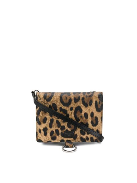 Dolce & Gabbana leopard print shoulder bag