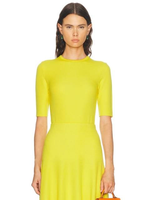 GABRIELA HEARST Axis Crewneck Short Sleeve Top
