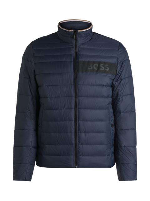 BOSS WATER-REPELLENT JACKET WITH 3D LOGO TAPE