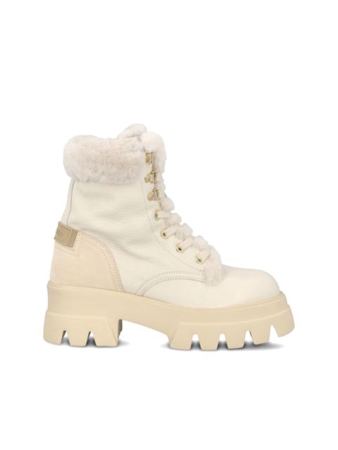 BOGNER leather combat boots