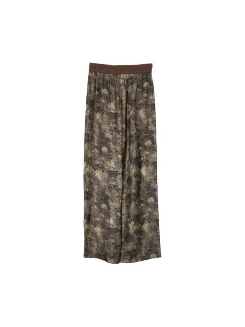 UMA WANG Pansy printed trousers