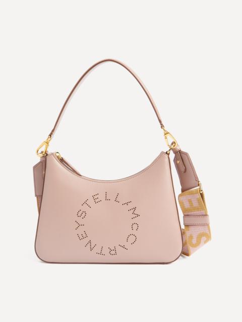 Stella Logo Mini Faux Leather Hobo Bag