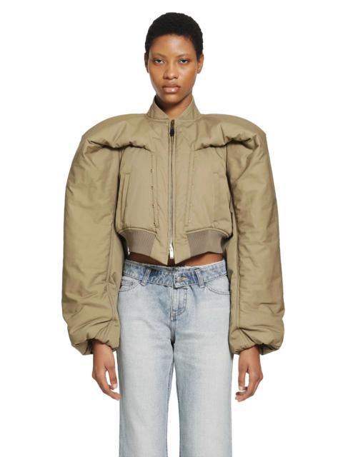 Alexander McQueen Cropped Bomber Jacket