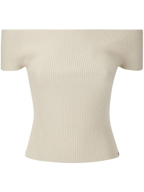 extreme cashmere ribbed top