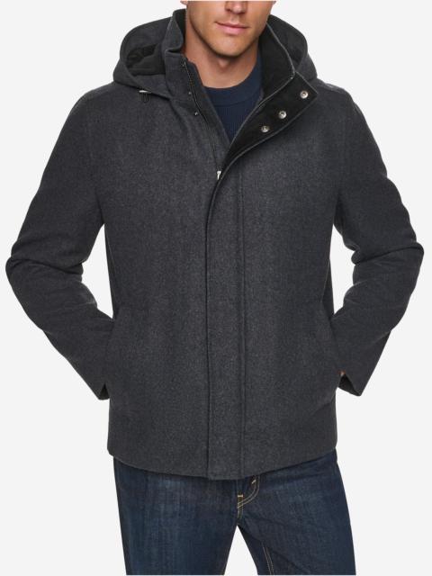 COLE HAAN Men's Hooded Wool Field Coat