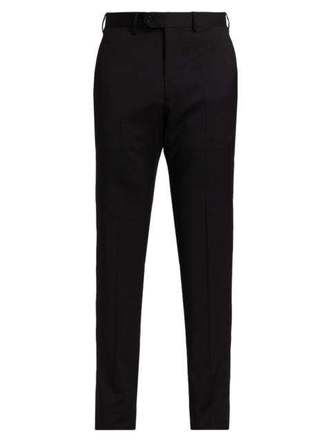 EMPORIO ARMANI Men's Classic Wool Trousers - Black