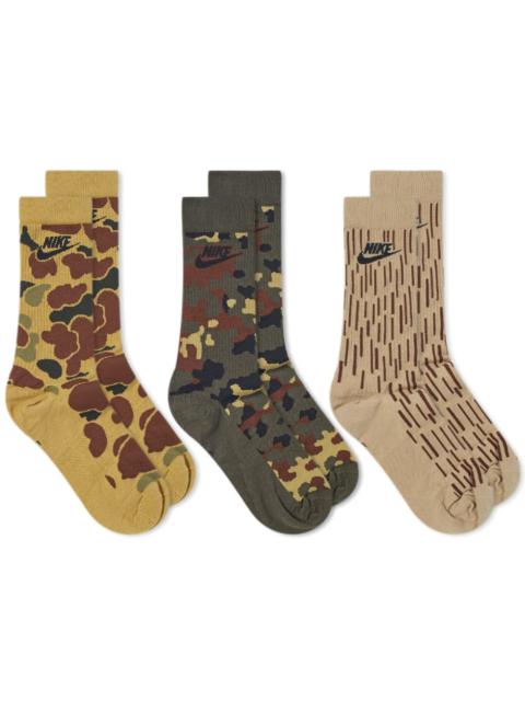 Nike Nike Everyday Essential Camo Sock - 3 Pack