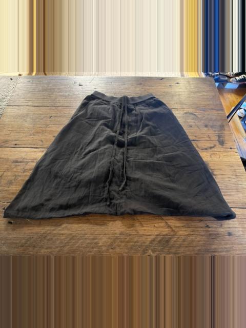 Julius Julius SS15 Black Silk Cotton Pleated Skirt Pants