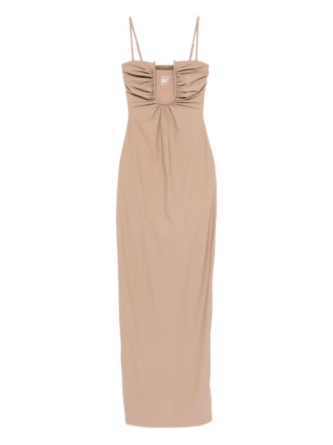 CHRISTOPHER ESBER ruched midi dress