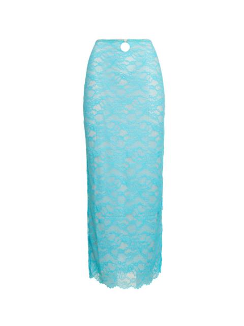 POSTER GIRL BETTY MIDI SKIRT WKD BLUE