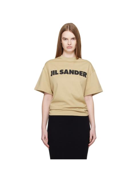 Jil Sander Beige Logo T-shirt