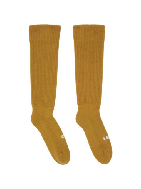 Rick Owens DRKSHDW Yellow 'So Cunt' Socks