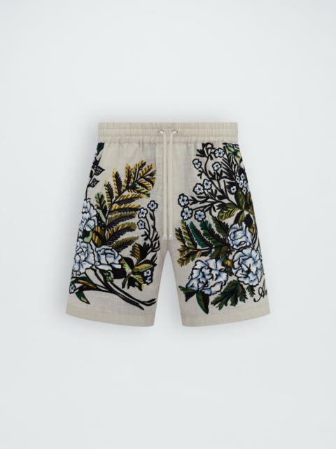 AMIRI EMBRODIERED FLORAL SHORT