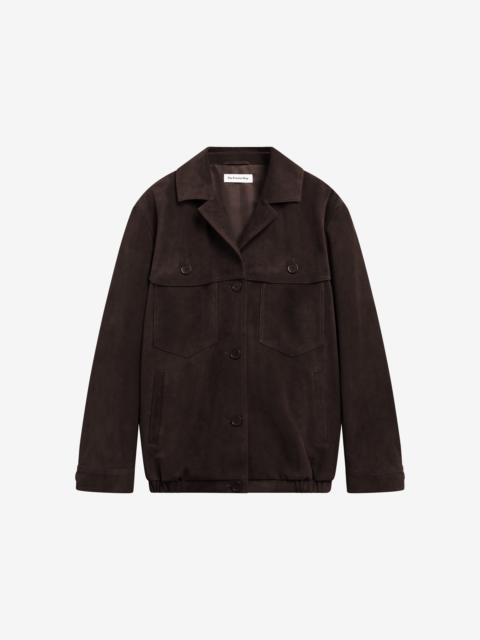 The Frankie Shop Hester Faux Suede Jacket - Brown