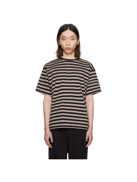 NEEDLES Black & Gray Stripe T-Shirt