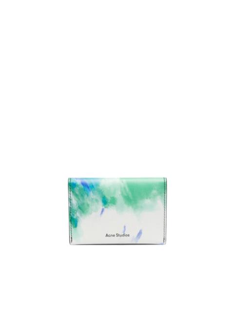 Acne Studios abstract-print bi-fold wallet