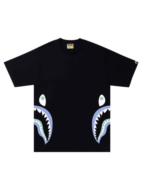 BAPE Glow In The Dark Side Shark Tee 'Black'