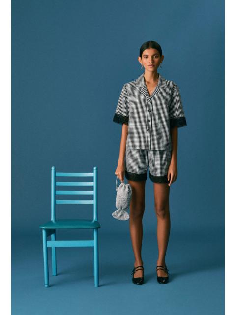 SHRIMPS Zaza Shorts - Black Gingham