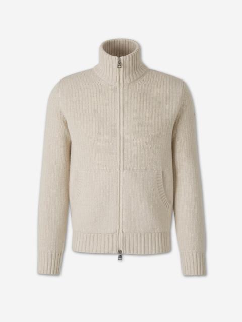 Moncler CASHMERE WOOL ZIP CARDIGAN