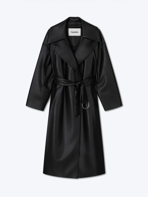Nanushka LIANO - OKOBOR™ alt-leather coat - Black