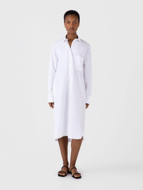 Sunspel Cotton Poplin Shirt Dress