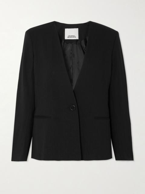 Isabel Marant Manzil hemp-blend blazer Black