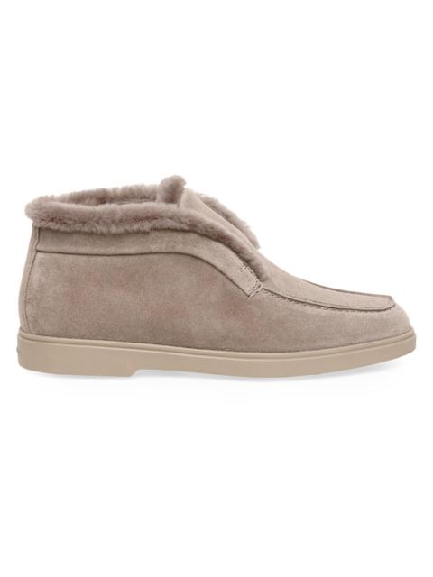 Santoni Women's Fortune Suede Booties - Grey