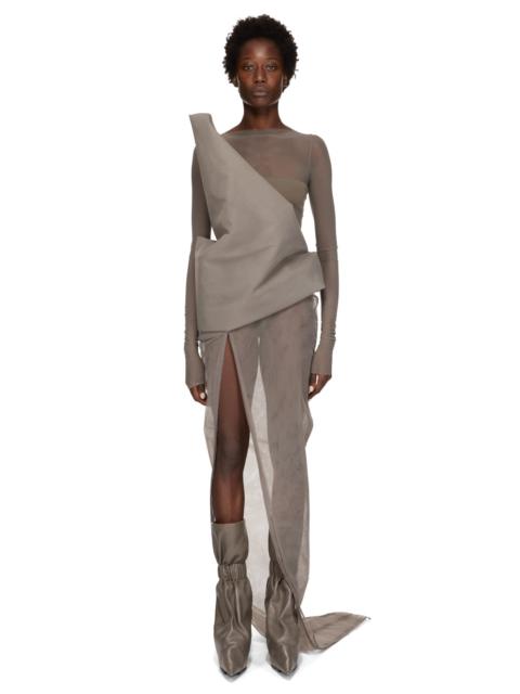 Rick Owens TEMPLE DRAPED SKIRT