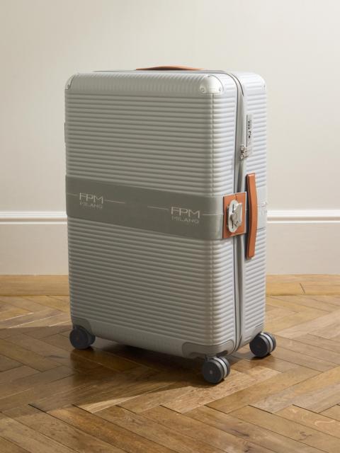 FPM Milano Bank Zip Deluxe 76cm Leather-Trimmed Polycarbonate Spinner Suitcase