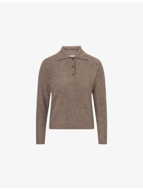 Maison Margiela Four-Stitch Knitted Wool Polo Jumper