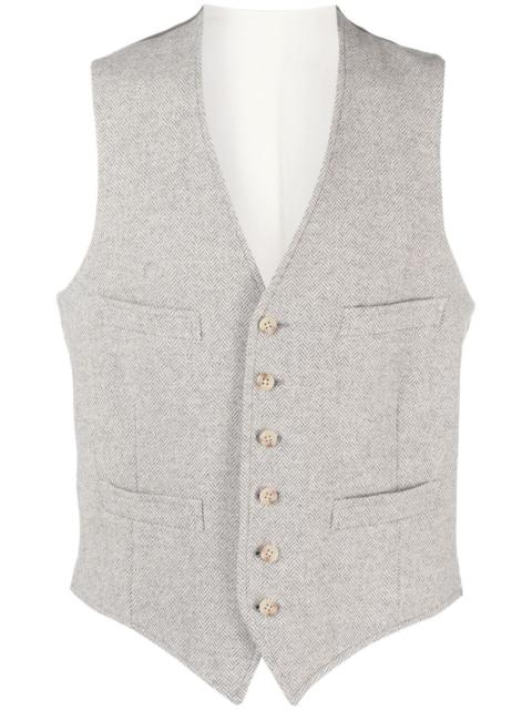 Polo Ralph Lauren herringbone wool-blend waistcoat