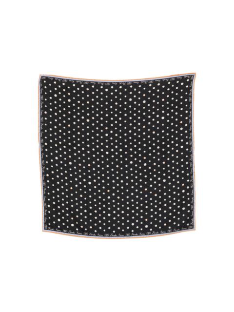 FENDI Falena Dots print silk scarf