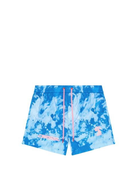 Bmbx-Ken-37-Zip printed swim shorts