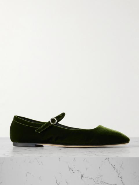 Aeyde Uma Velvet Mary Jane Ballet Flats