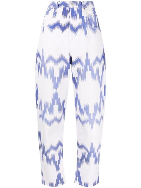 Isabel Marant Étoile Corfy patterned balloon-leg jeans