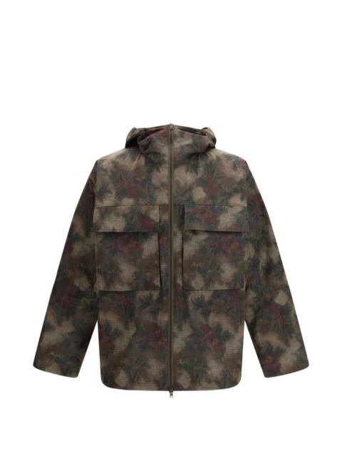 Herno hooded floral coat