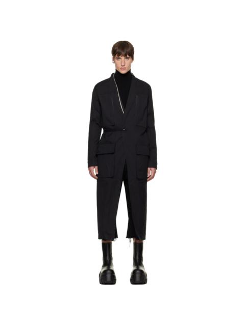 Rick Owens Black Tower Lab Coat