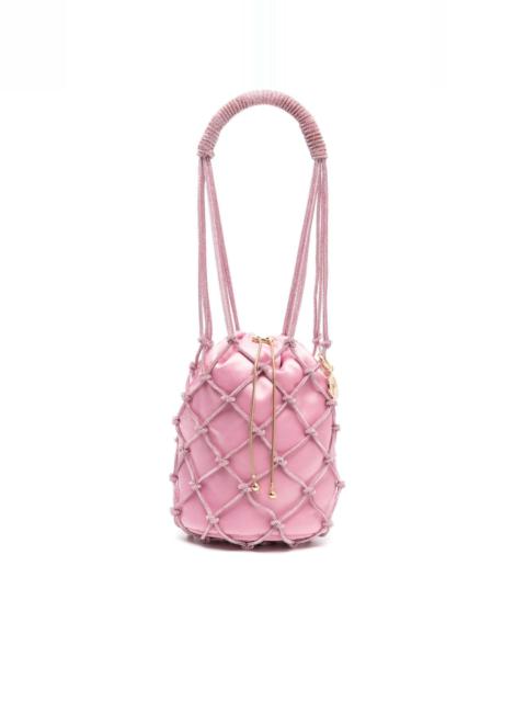Rosantica Capri crystal-embellished bucket bag