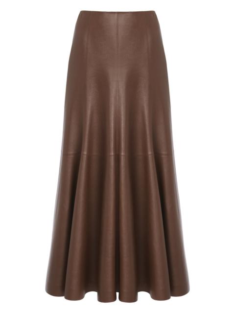 Chloé FLARED LEATHER SKIRT